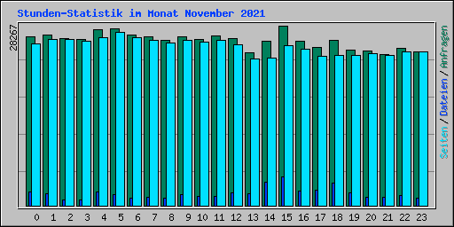 Stunden-Statistik im Monat November 2021