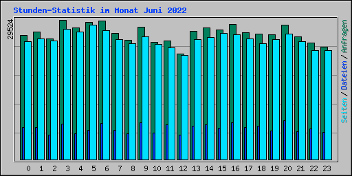 Stunden-Statistik im Monat Juni 2022