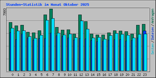Stunden-Statistik im Monat Oktober 2025